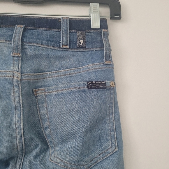 7 for all Mankind Wide Waistband double loop High Waist Skinny Size 24 - Picture 9 of 11